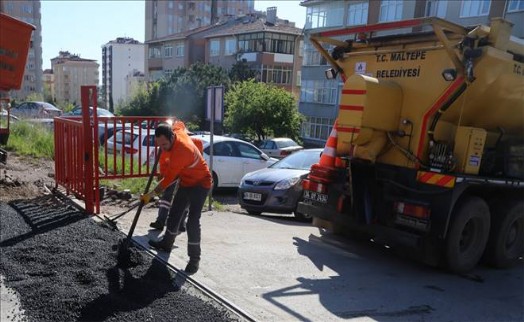 Maltepe´nin Yolları Asfaltlanıyor