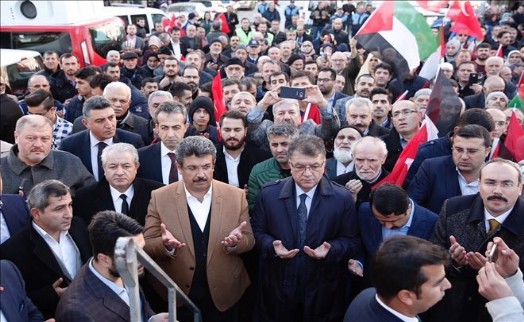 KÜÇÜKÇEKMECE´DE BİNLER, KUDÜS İÇİN TEK YÜREK OLDU
