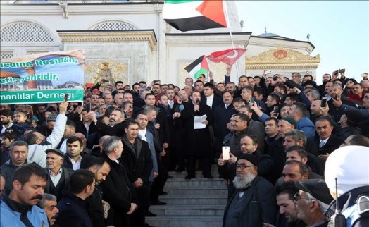 ABD´NİN KUDÜS KARARI ESENYURT´TA PROTESTO EDİLDİ