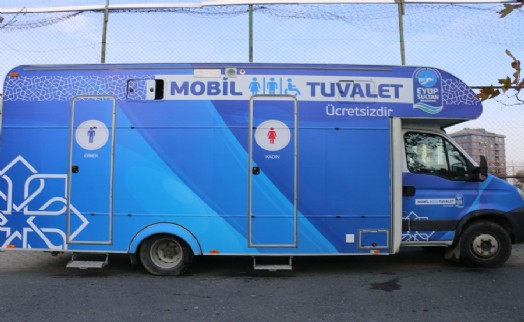 EYÜPSULTAN BELEDİYESİ'NDEN PAZAR YERLERİNE MOBİL TUVALET