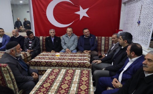 BAŞKAN YÜKSEL'DEN YANGINDAN ETKİLENEN AİLEYE ZİYARET