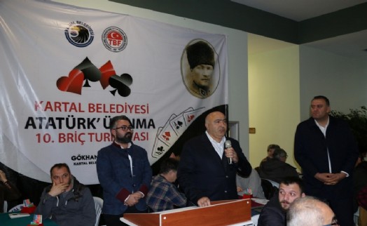 ATATÜRK'Ü ANMA 10. BRİÇ TURNUVASI KARTAL'DA GERÇEKLEŞTİRİLDİ