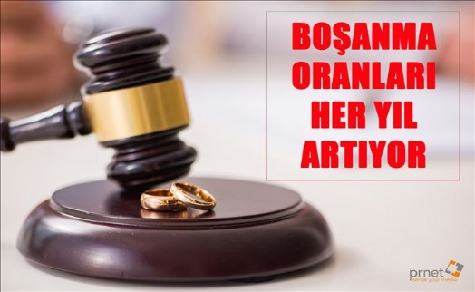BOŞANMA ORANLARI HER YIL ARTIYOR