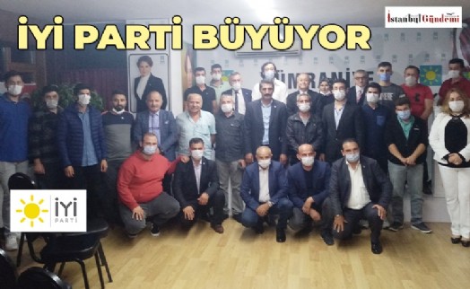 İYİ PARTİ ÜMRANİYE'DE YENİ ÜYELERE ROZETLERİ TAKILDI