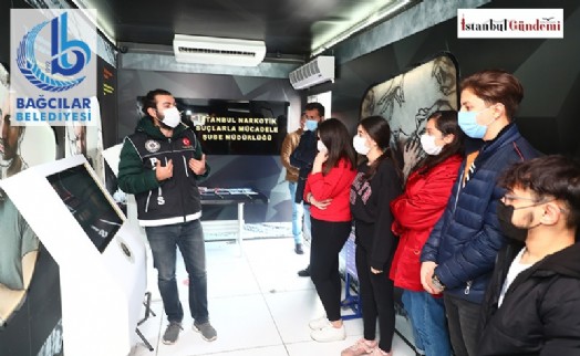 UYUŞTURUCUNUN ZARARLARINI NARKO TIR'DA ÖĞRENİYORLAR