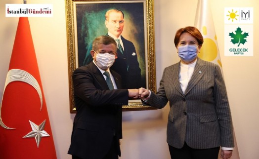DAVUTOĞLU, AKŞENER'İ ZİYARET ETTİ