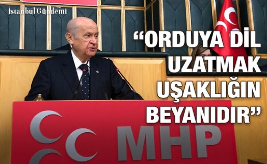 MHP LİDERİ DEVLET BAHÇELİ, GRUP TOPLANTISINDA CHP'Yİ TOPA TUTTU