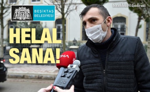 BEŞİKTAŞ'TA TEMİZLİK İŞÇİSİNDEN ALKIŞLANACAK HAREKET