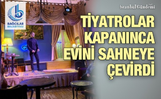 GÖRME ENGELLİ HAMZA, EVİNDEN ONLİNE GÖSTERİ YAPIYOR