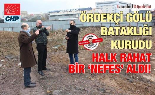 CHP ÜMRANİYE'NİN GİRİŞİMLERİ İLE KADOSAN'DAKİ BATAKLIK ISLAH EDİLDİ