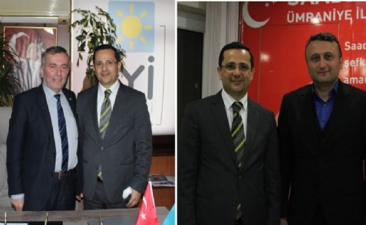 BAŞKAN KIZILKAYA'DAN İYİ PARTİ VE SAADET PARTİSİ'NE NEZAKET ZİYARETİ