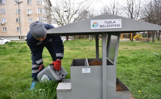 TUZLA'DA SOKAK HAYVANLARI SALGINDA UNUTULMADI