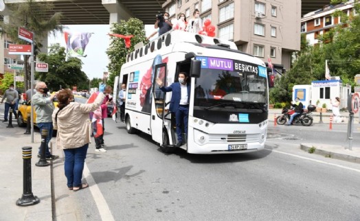 19 MAYIS'IN 101. YILI BEŞİKTAŞ'TA ‘MOBİL KORTEJ' GEÇİŞİYLE ÇOŞKUYLA KUTLANDI