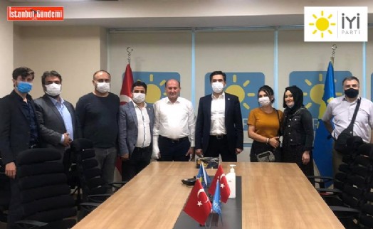 İYİ PARTİ ÇEKMEKÖY, BUĞRA KAVUNCU'YU ZİYARET ETTİ
