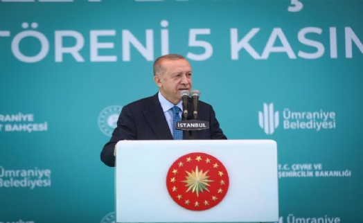 Cumhurbaşkanı Recep Tayyip Erdoğan Ümraniye Millet Bahçesi'ni açtı