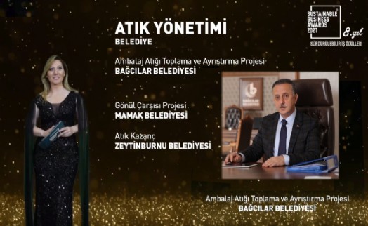 Atık Yönetimi ödülü Bağcılar'a geldi