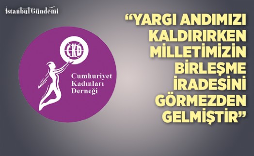 CUMHURİYET KADINLARI DERNEĞİ'NDEN ANDIMIZ AÇIKLAMASI