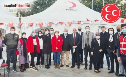 MHP BEŞİKTAŞ'TAN KIZILAY'A KAN BAĞIŞI DESTEĞİ