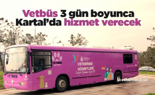 Vetbüs 3 gün boyunca Kartal'da hizmet verecek