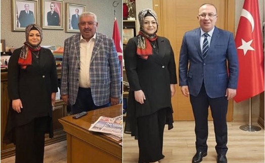 Başkan Karaalioğlu'ndan Yalçın ve Yönter'e makamında ziyaret