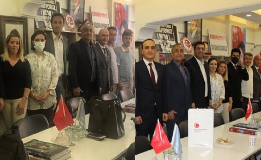 Başkan Çapur, Bilal Ay ve Hüseyin Karadağ'ı ağırladı
