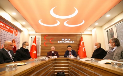 Başkan Aydıner'den MHP'ye nezaket ziyareti