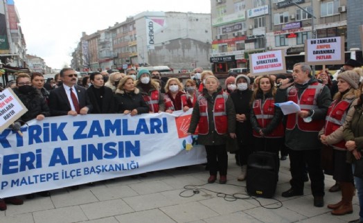 CHP Maltepe'den zam protestosu ‘Aydınlık günleri hep birlikte kuracağız'