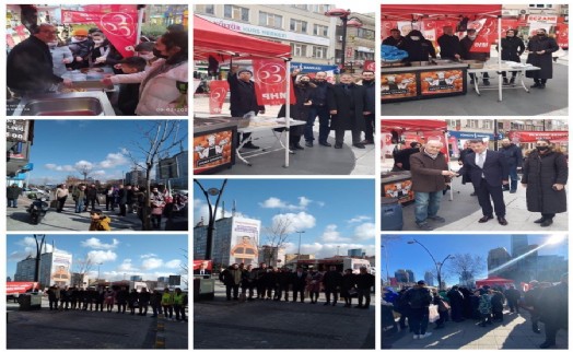 MHP Kağıthane'den lokma ikramı