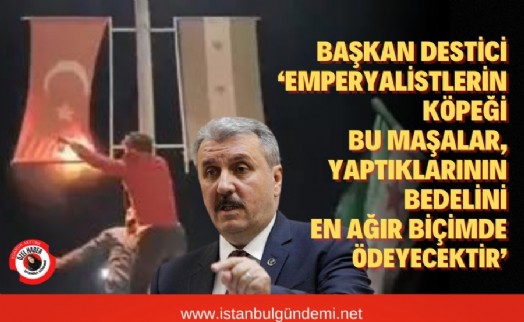 Mustafa Destici'den Türk bayrağını yakanlara sert çıkış!