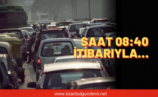 İstanbul'da trafik yoğunluğu ölçüldü…