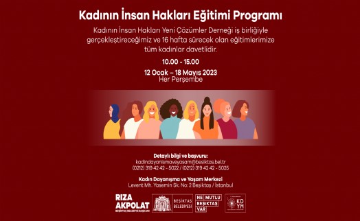 Beşiktaş'ta kadınlara özel eğitim programı