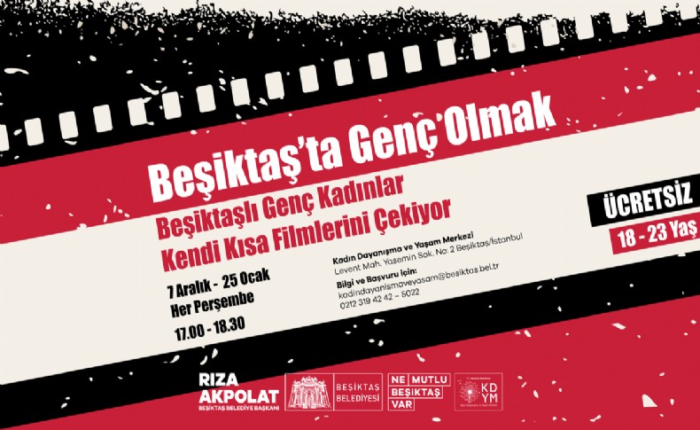 Beşiktaş Belediyesi’nden kısa film atölyesi etkinliği