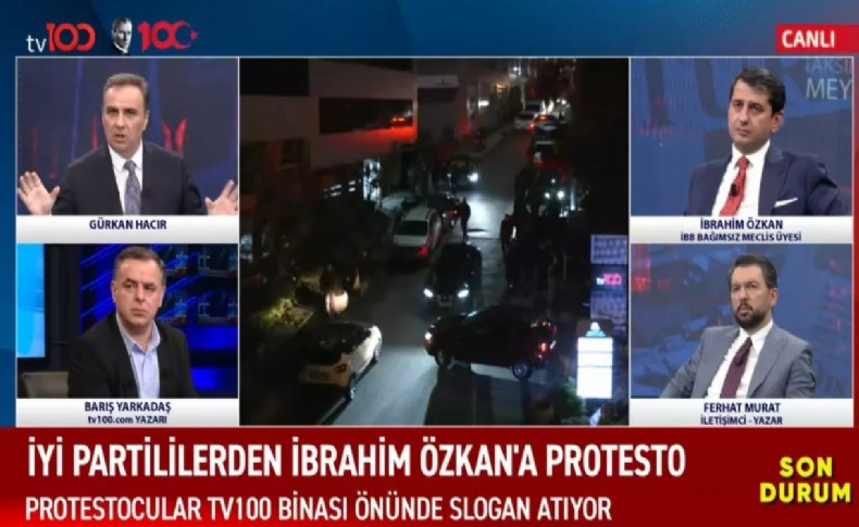 İBB Meclis Üyesi İbrahim Özkan’a protesto şoku! Açıklamalarda bulunduğu esnada...