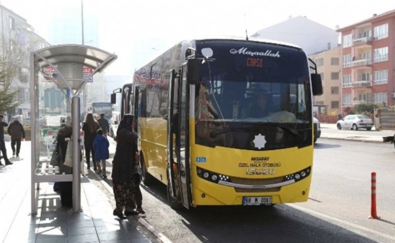 Aksaray’da 65 yaş üstü vatandaşın ücretsiz ulaşım dönemi sona erdi