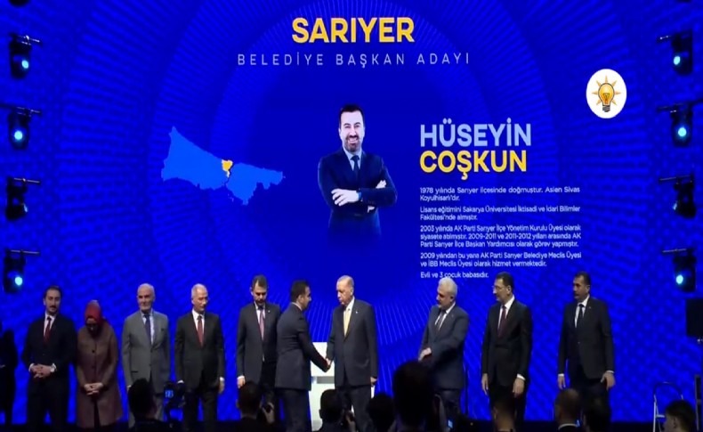 AK Parti Hüseyin Coşkun’u Sarıyer’de aday gösterdi